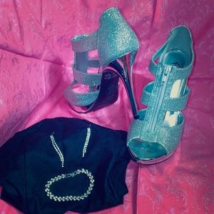 Sparkly heels